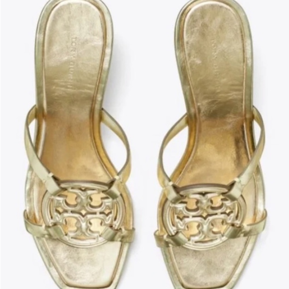 NWT Tory Burch Metallic Gold Sandals